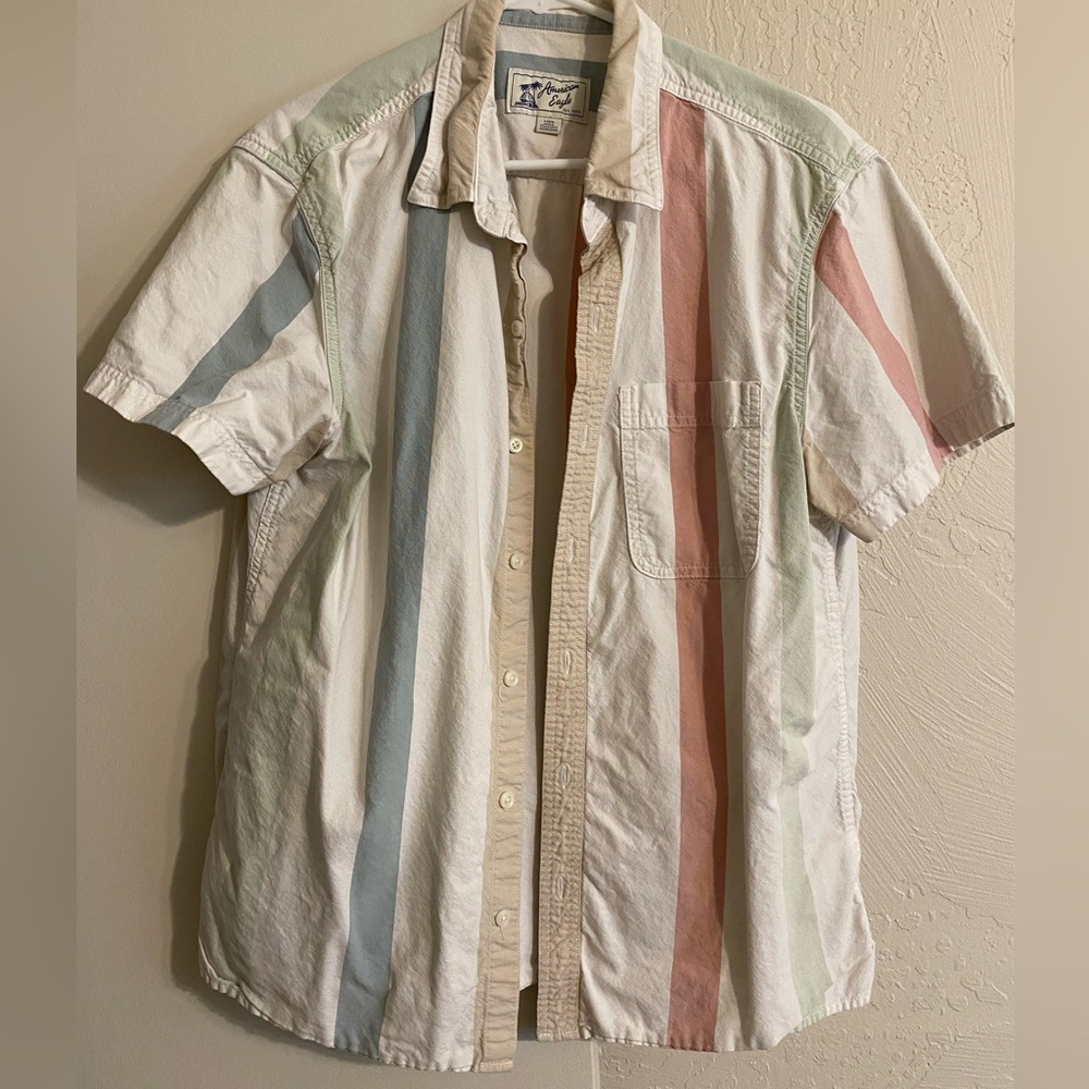 American Eagle short sleeve button down